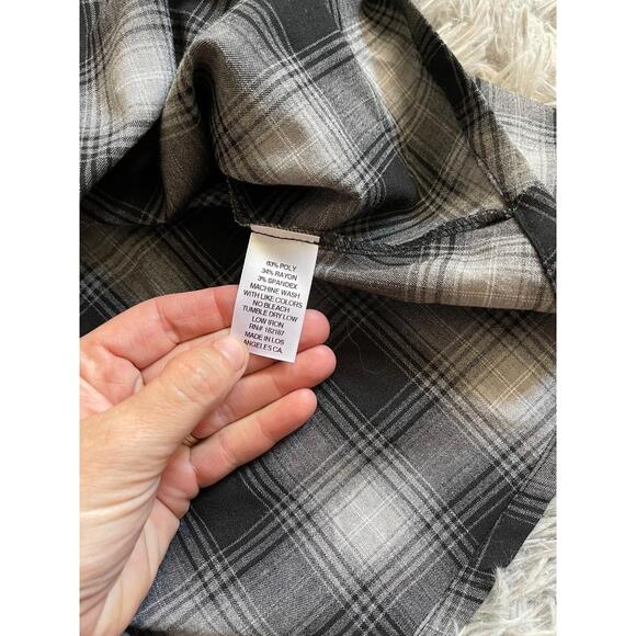 NWT Valfre Dress Womens Size Small Black Plaid Nila Skater Halter Neck Grunge - Picture 6 of 8